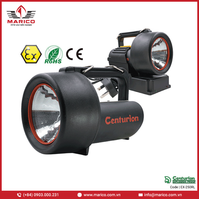Intrinsically Safe Rechargeable Safety Hand Lamp EX-250RL