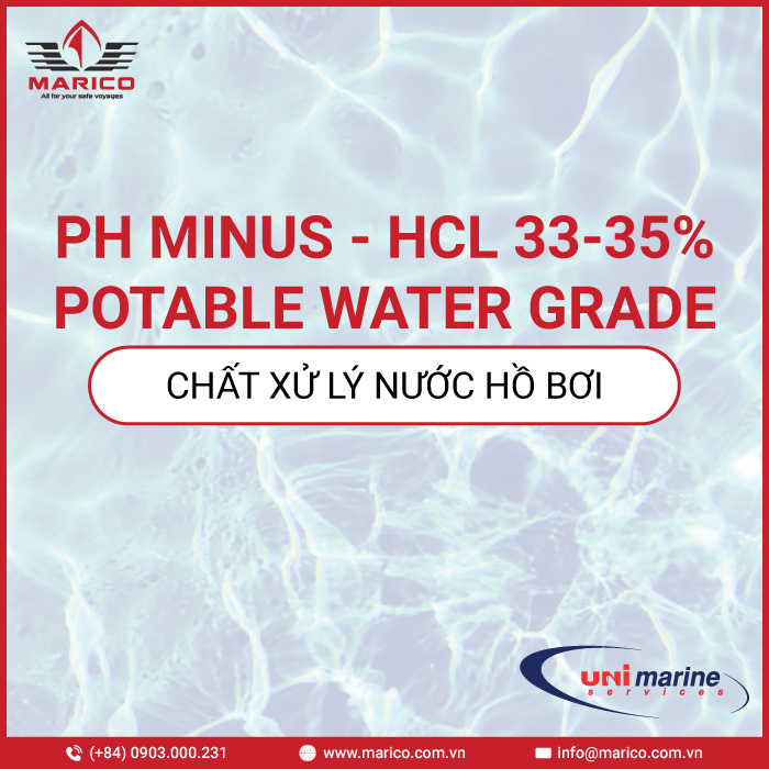 PH MINUS - HCL 33-35% POTABLE WATER GRADE